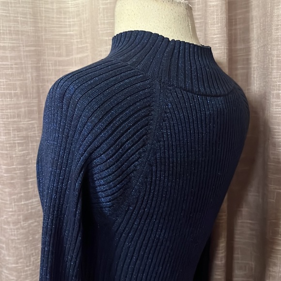 Open Edit blue sparkle sweater - Picture 3 of 5